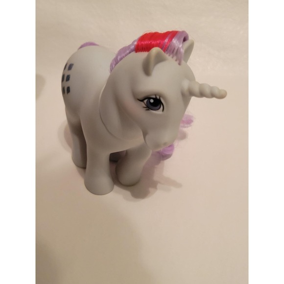 Vintage Little Pony Sparkler G1 Glitter Diamonds Unicorn Ponies 1984 Hasbro - Picture 2 of 5